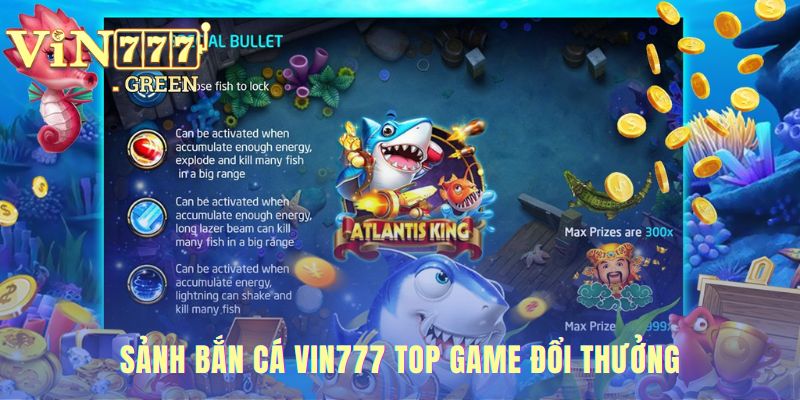 Sảnh bắn cá quy tụ những siêu phẩm game đổi thưởng hàng đầu