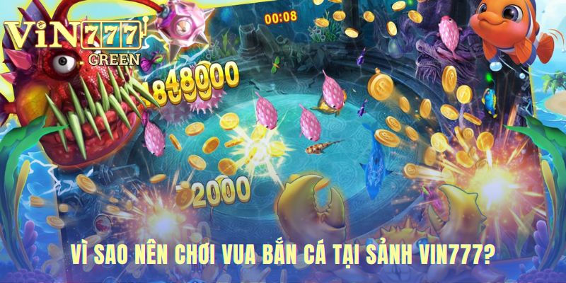 Chơi vua bắn cá VIN777 tại sảnh với cơ chế trả thưởng minh bạch